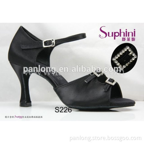 Hand Made Zapatos Salsa Dancing Shoes Rhinestone
